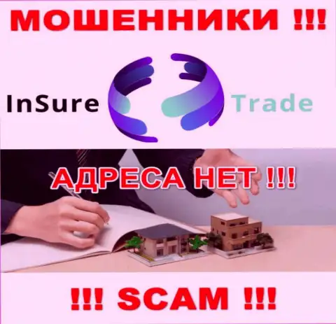 Обманщики InSure-Trade Io избегают ответственности за свои неправомерные комбинации, т.к. не предоставляют свой адрес