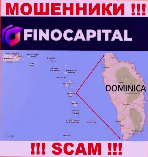 Официальное место регистрации FinoCapital Io на территории - Dominica