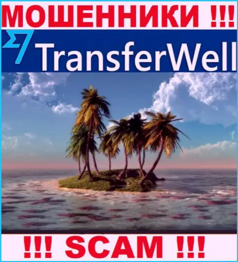 Не попадите на удочку мошенников TransferWell - скрыли инфу о местонахождении