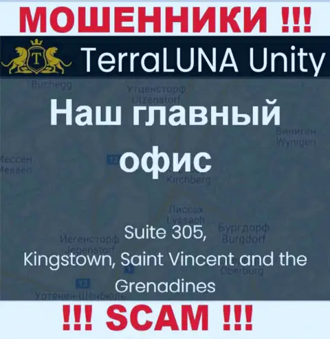Работать с организацией TerraLunaUnity Com довольно опасно - их оффшорный юридический адрес - Suite 305, Kingstown, Saint Vincent and the Grenadines (информация с их сайта)
