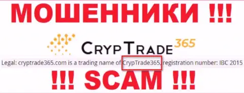 Cryp Trade 365 - это ОБМАНЩИКИ !!! Владеет указанным разводняком CrypTrade365