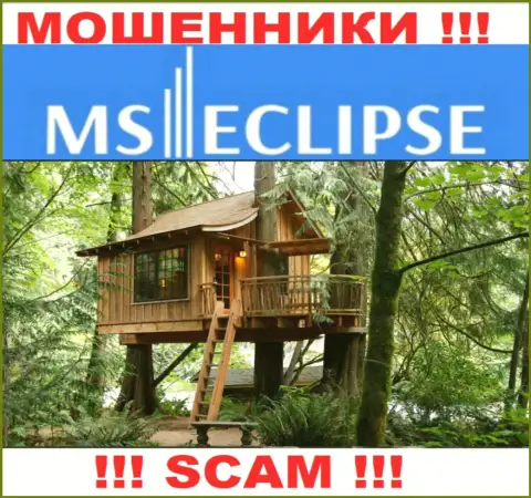 Неизвестно где именно базируется лохотрон MSEclipse, собственный официальный адрес спрятали
