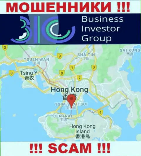 Оффшорное расположение BusinessInvestorGroup - на территории Hong Kong