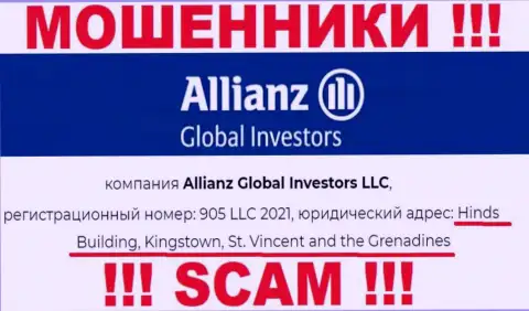 Оффшорное месторасположение Allianz Global Investors по адресу - Hinds Building, Kingstown, St. Vincent and the Grenadines позволило им свободно сливать