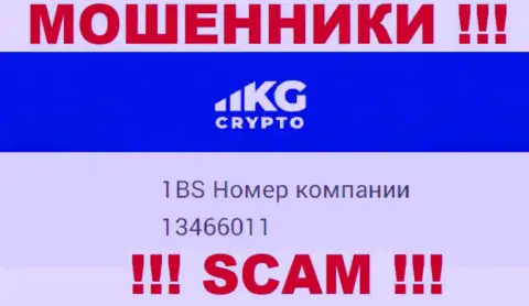 Рег. номер компании КриптоКГ Ком, в которую финансовые средства лучше не вкладывать: 13466011