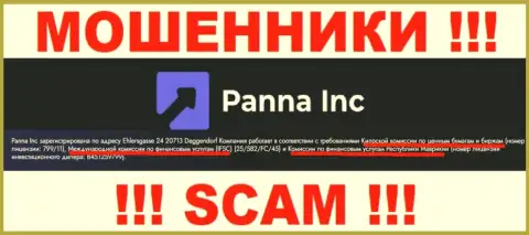 Будьте бдительны, FSC - это мошеннический регулятор лохотронщиков Panna Inc
