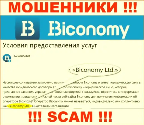 Юридическое лицо, управляющее обманщиками Biconomy - Biconomy Ltd