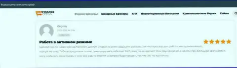 Отзывы клиентов о деятельности forex-дилинговой фирме CauvoCapital на web-портале financeotzyvy com