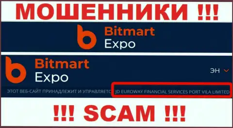 Сведения о юридическом лице мошенников Bitmart Expo