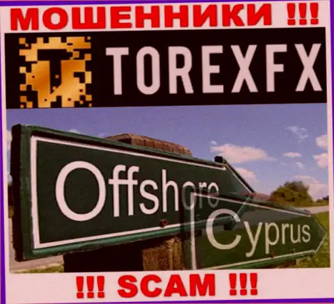Юридическое место регистрации TorexFX на территории - Cyprus